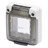 Герметичная крышка 27 COMBI 2М IP65 дымчатая GEWISS GW27403 фото