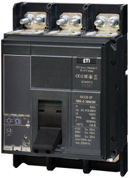 Автоматичний вимикач NBS-E 1600/3H 800A (65kA, (0.4-1)In/(1.5-10)Ir) 3P 4673180 фото