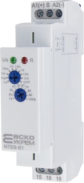 Реле задержки времени отключения NTE9-B1 AC/DC 12-240V