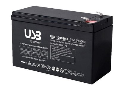 Акумуляторна батарея 12V 9Ah, AGM USL1290-2 фото