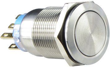 Кнопка металева пласка з фікс. TYJ 19-312; 2NO+2NC A0140010111 фото