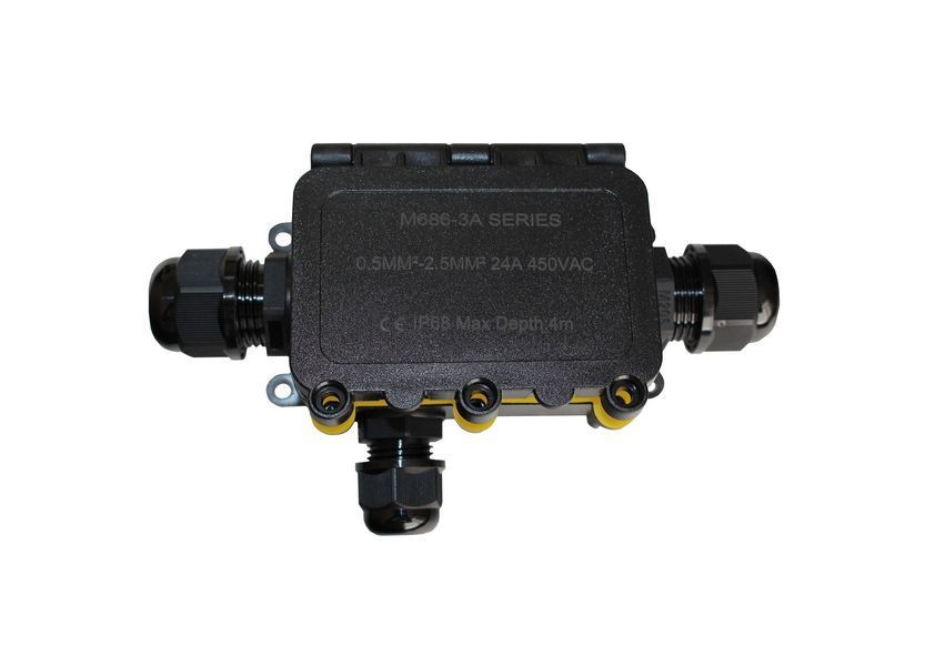 Розподільча коробка М686-3 IP68 з клеммой 24А TNSy5506530 фото