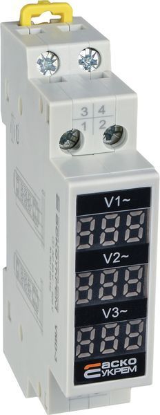 Вольтметр модульный цифровой трехфазный VMD-3 (AC 80-500 V) A0010250002 фото