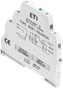 Реле интерфейсное SER1-024 ACDC (электромеханическое, 1CO, 6A AC1, 250V AC)
