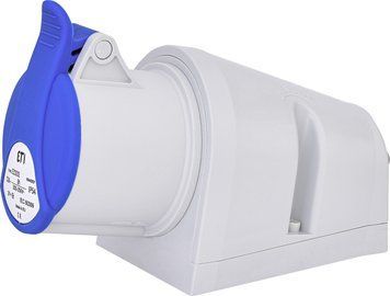 Розетка настінна (силовий роз'єм) EZ-3232 IP44 (32A, 230V, 2P+PE) 4482037 фото