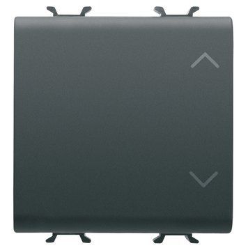 Перемикач 3-х позиційний Chorusmart 2M 1P 10AX UP-DOWN чорний GEWISS GW12123 фото
