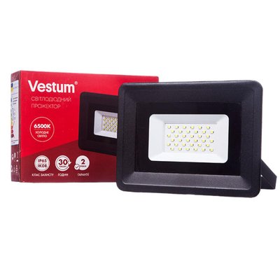 Світлодіодний прожектор LED Vestum 30W 2600Лм 6500K 185-265V IP65 1-VS-3003 1-VS-3003 фото