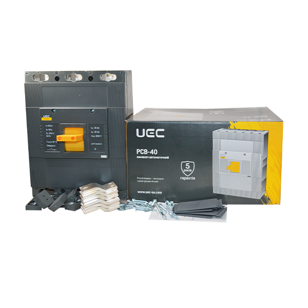 Автоматичний вимикач PCB40 3Р 400А 35кА UEC MCCB-PCB-40-3-0400 фото