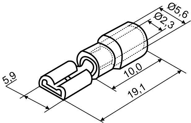 Конектори FDD2-187 4;75x0;5/0;8 (100 шт.) A0060020003 фото