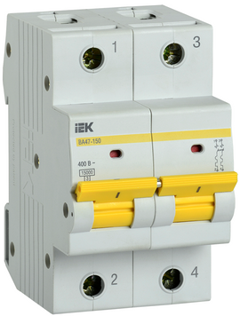 Автоматический выключатель ВА47-150 2Р 100А 15кА х-ка C MVA50-2-100-C фото