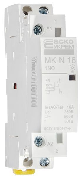 Модульний контактор MK-N 1P 16A 1NO 220V A0040030020 фото