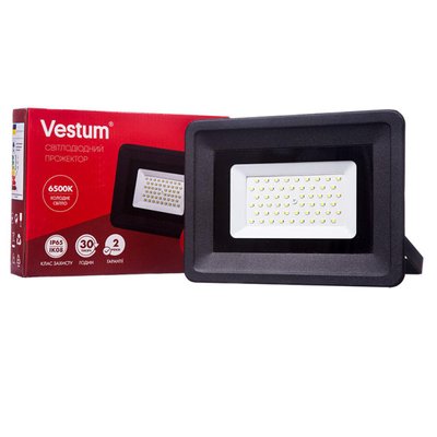 Світлодіодний прожектор Vestum 50W 4300Лм 6500K 185-265V IP65 1-VS-3004 1-VS-3004 фото