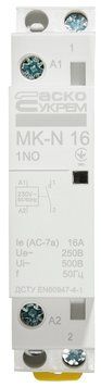 Модульний контактор MK-N 1P 16A 1NO 220V A0040030020 фото