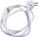 Шнур с вилкой e.wire.plug.white.0,75, 3х0,75, 1,2м, белый l020011 фото