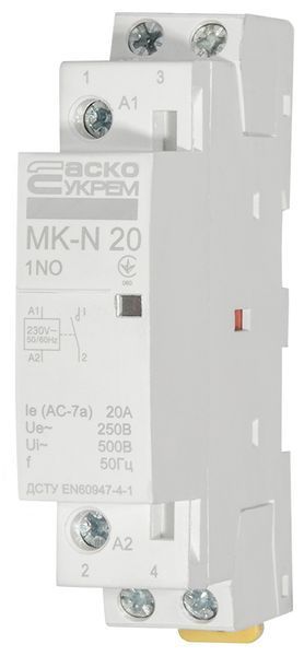 Модульный контактор MK-N 1P 20A 1NO 220V A0040030021 фото