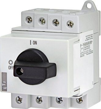 Выключатель нагрузки LS 25 SMA A4 4р "1-0" 25A 1000V DC 4660064 фото