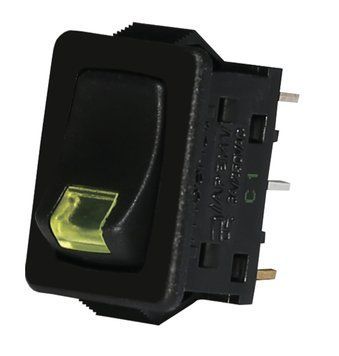 Вимикач с лампою тліючого розряду (жовтий) USS-09 10A 2470110 фото