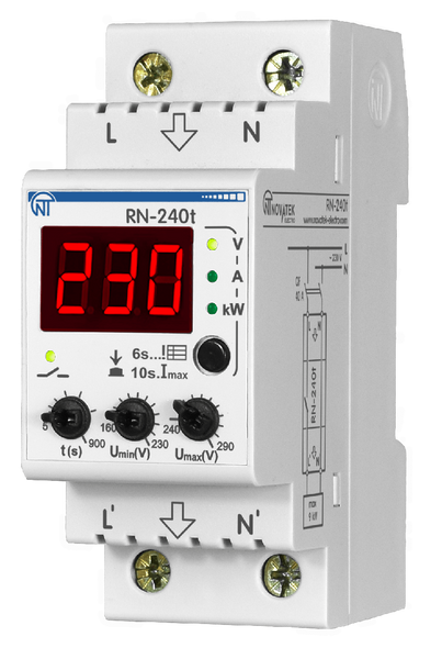 Мультифункціональне реле напруги РН-240T NTRN240T2 фото
