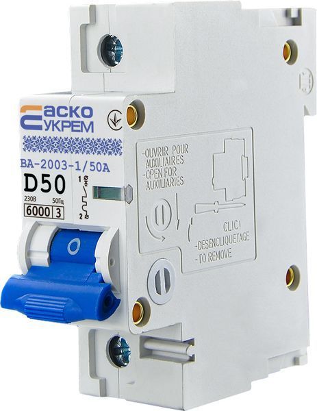 Автоматический выключатель УКРЕМ ВА-2003 1р 50А АСКО A0010030006 фото