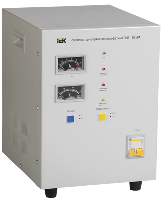 Стабілізатор напруги СНИ1-10 кВА електронно-механічний однофазний IEK IVS10-1-10000 фото