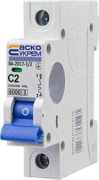 Автоматический выключатель УКРЕМ ВА-2017/С 1р 2А АСКО A0010170029 фото