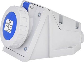 Розетка настінна (силовий роз'єм) EZH-1632 IP67 (16A, 230V, 2P+PE) 4482040 фото
