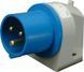 Вилка встраиваемая угловая силовая ER-1653 IP44 (16A, 400V, 3P+N+PE)