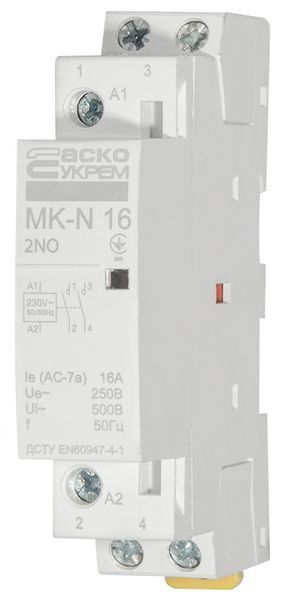 Модульный контактор MK-N 2P 16A 2NO 220V A0040030023 фото