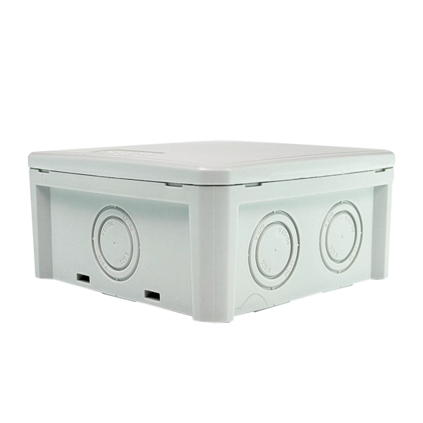 Коробка монтажная для в/вст.б/отв.100х100х50 мм IP66 ск.серый UEC JB-100-100-050-F-IP66-GR фото