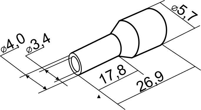 Наконечники трубчаті НТ 6;0-18 зелені (100шт) A0060010129 фото