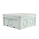 Коробка монтажная для в/вст.б/отв.100х100х50 мм IP66 ск.серый UEC JB-100-100-050-F-IP66-GR фото 3