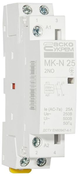 Модульний контактор MK-N 2P 25A 2NO 220V A0040030025 фото