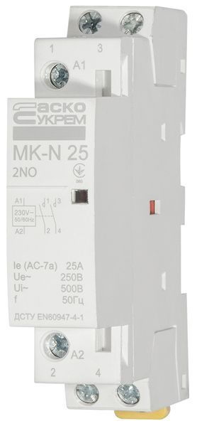 Модульний контактор MK-N 2P 25A 2NO 220V A0040030025 фото