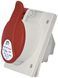 Розетка вбудована EE-1643 IP54 (16A, 400V, 3P+PE)