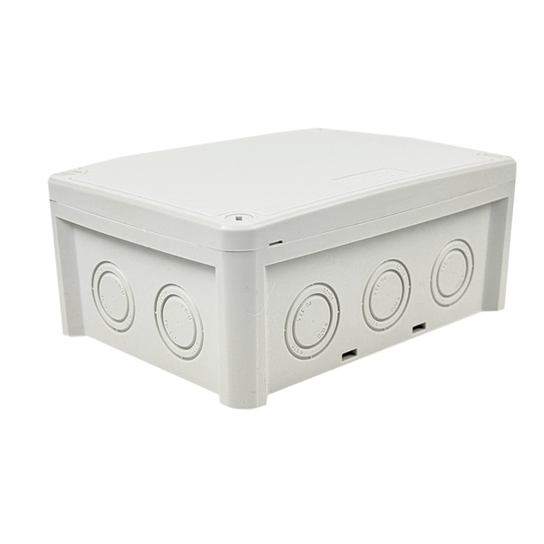 Коробка монтажна для в/вст.б/отв. 146х105х65 мм IP67 ск.сір UEC JB-146-105-065-F-IP67-GR фото