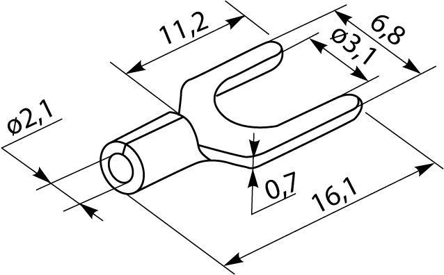 Кабельні наконечники SV 2-3;2 (100 шт.) A0060040034 фото