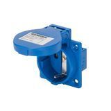 Розетка вбудована 10&deg; Schuko IP54 2P+E 16A 230V 50x50 GEWISS GW62393 фото