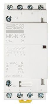 Модульний контактор MK-N 4P 16A 4NO 220V A0040030026 фото
