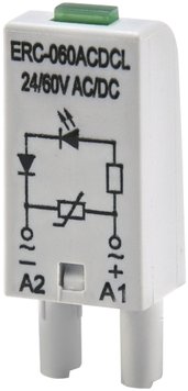 Додатковий модуль захисту/індикації ERC-060ACDCL (Uc= 24...60V AC/DC) 2473041 фото