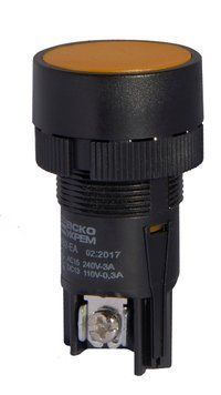 Кнопка XB2-ЕA155 "Старт" желтая (NO+NC) A0140010042 фото