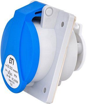 Розетка вбудована (силовий роз'єм) EE-3232 IP54 (32A, 230V, 2P+PE) 4482079 фото
