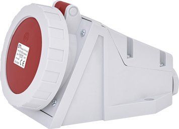 Розетка настінна (силовий роз'єм) EZH-3253 IP67 (32A, 400V, 3P+N+PE) 4482045 фото