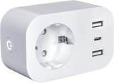 Розетка WIFI SMART WPU-16A с мониторингом энергопотребления IP20 UEC SM-WPU-EM-16A2U1C фото