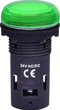 Лампа сигнальна LED матова ECLI-024C-G 24V AC/DC (зелена) 4771211 фото