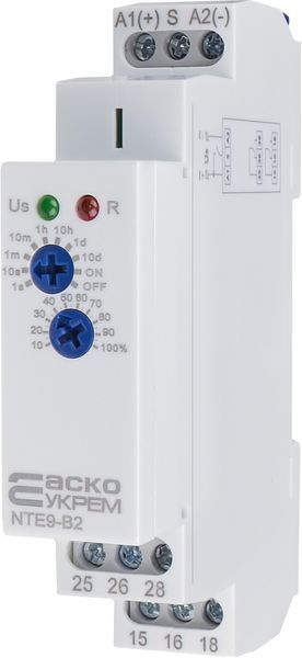 Реле задержки времени отключения NTE9-B2 AC/DC 12-240V
