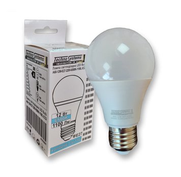 Лампа світлодіодна LED Bulb-A60-12W-E27-220V-6500K-1100L ICCD TNSy5000255 фото