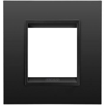 Рамка Chorusmart LUX 2M металева сатин чорний GEWISS GW16222XM фото