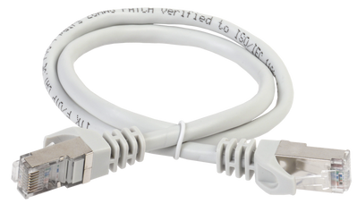 ITK Комутаційний шнур (патч-корд), кат.5Е FTP LSZH, 3м, сірий (PC01-C5EFL-3M) PC01-C5EFL-3M фото