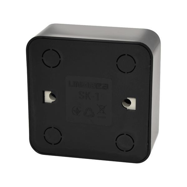 Розетка 1 место 2P без заземления 10А 250В черный LINEA LIN-EI-SK-1-10-250-B фото
