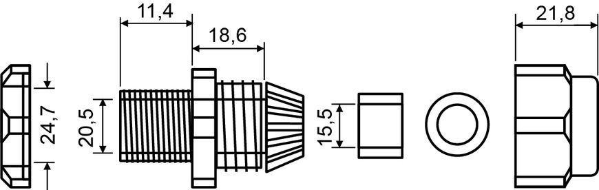 Сальник PG18 A0150050006 фото
